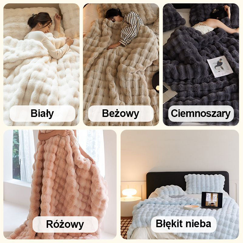Double-sided Imitation rabbit wool blanket