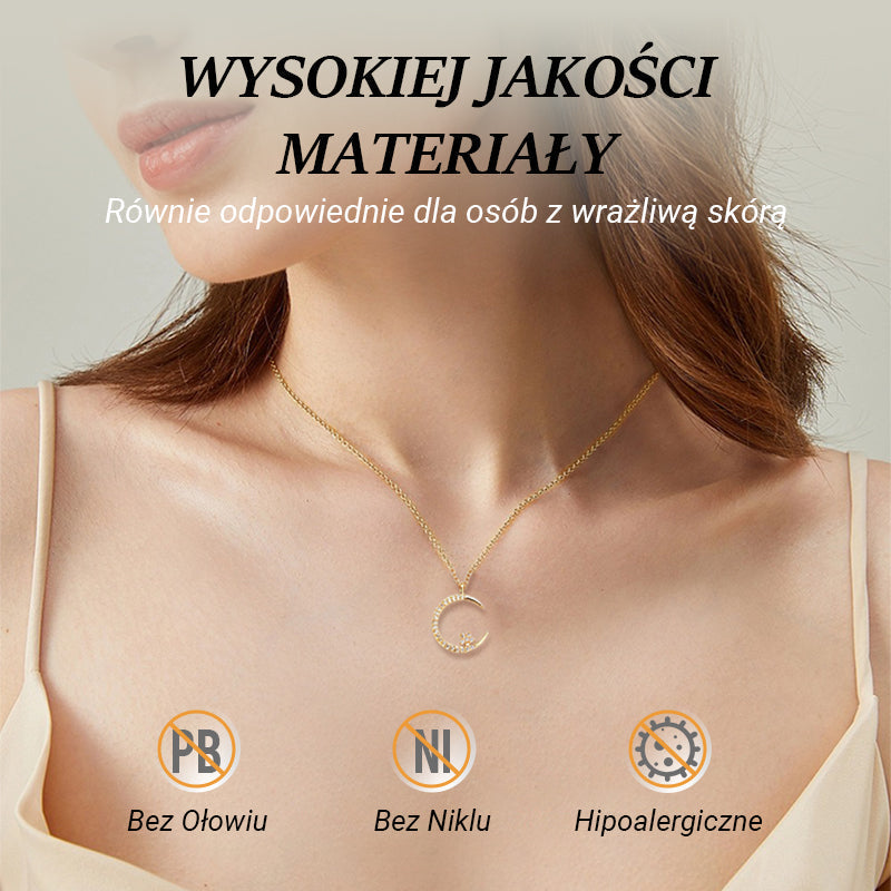 Bright Night: Moon Star Necklace