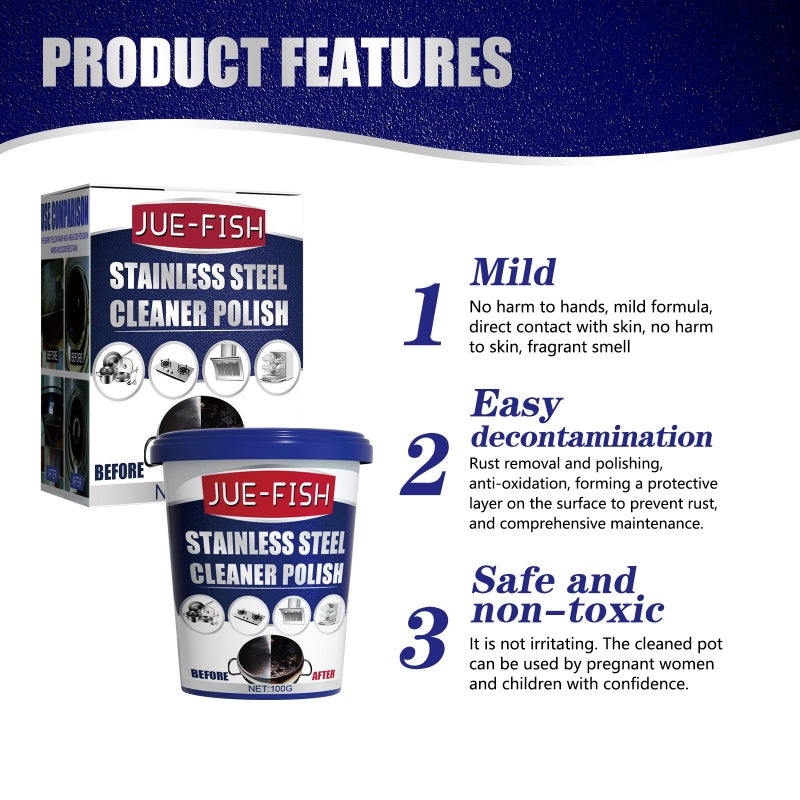 🔥Up to 40% off🔥Highly Effective Cleaning & Polishing Paste for Stainless Steel Kitchenware