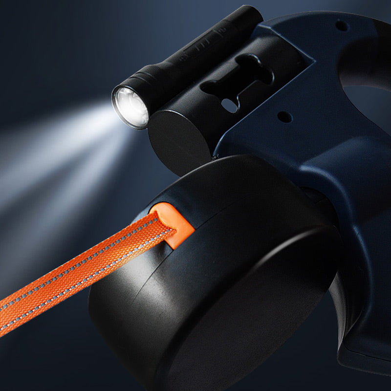 Multi-functional dog walking leash