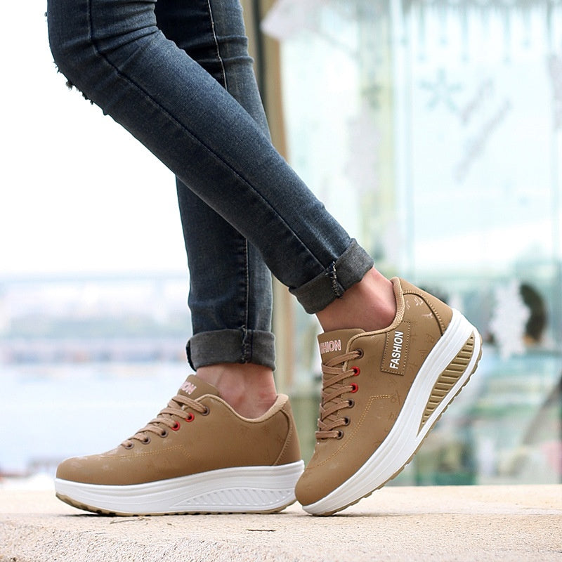 Women's Casual Fashion Breathable Thick Sole Sneakers