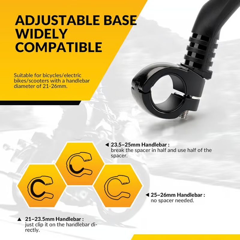 360° Rotatable Adjustable Bicycle Rearview Mirror