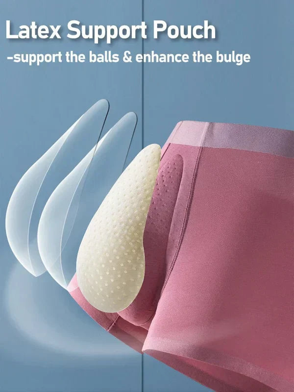 Mens Organic Latex Support Pouch Trunks