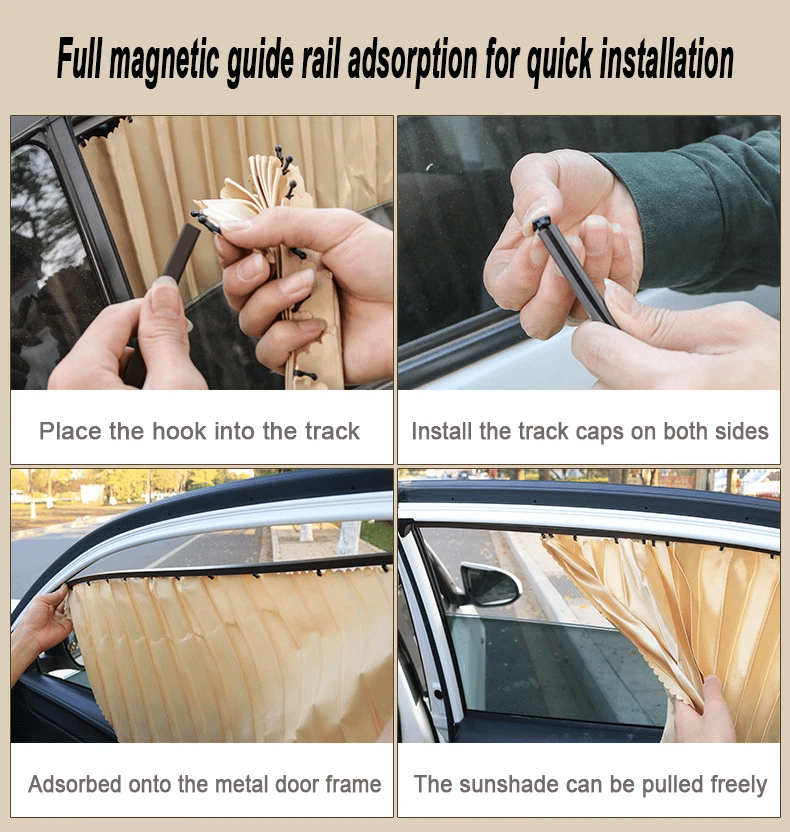 🌥️🔥Universal Fit Magnetic Car Side Window Privacy Sunshade🚗