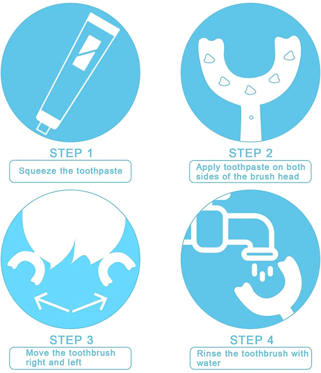 All Rounded Children U-Shape Toothbrush