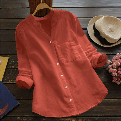 Japanese Style Handmade Linen Cotton Casual Loose Shirt（🔥Buy 2 Automatic 10% Off & Free Shipping🔥）