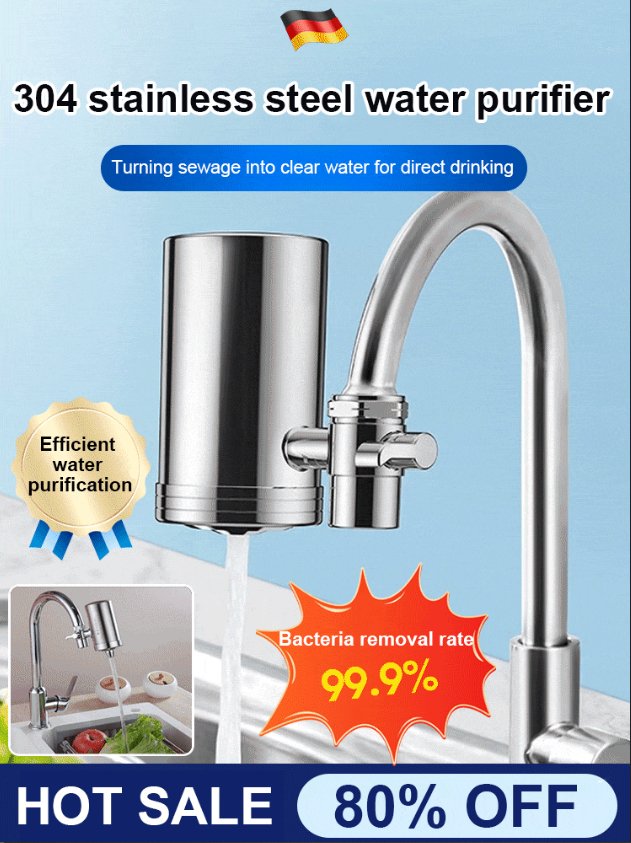 Hot Sale 50% OFF 304 Stainless Steel Water Purifier