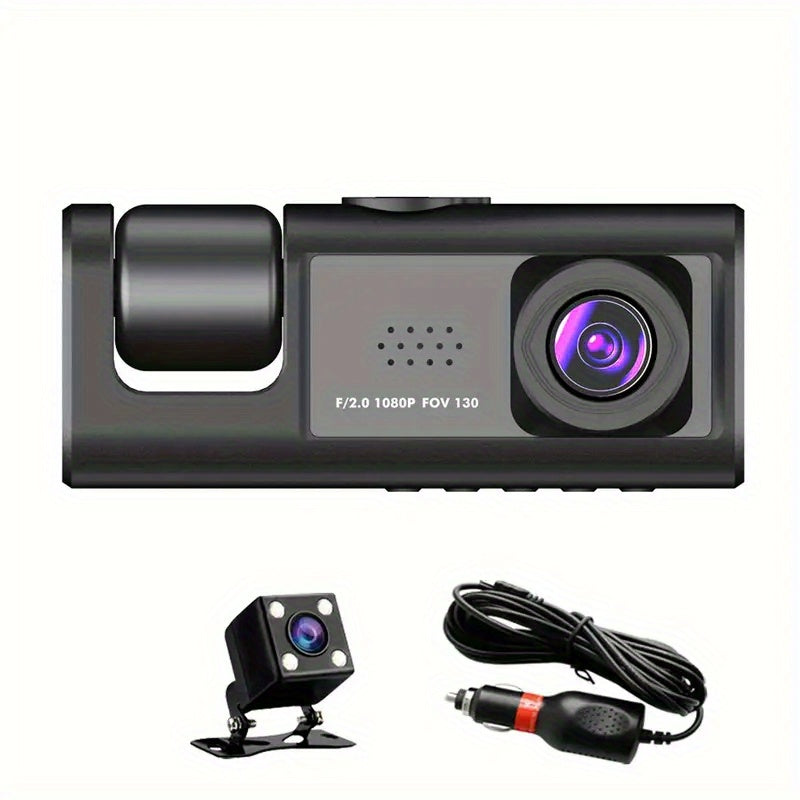 Safe Driving 3 Channel Camera Cycle Video Recorder
