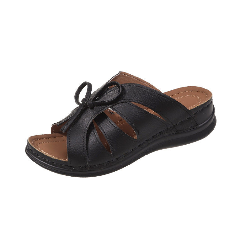 Women's Comfort Bowtie Slide Sandals