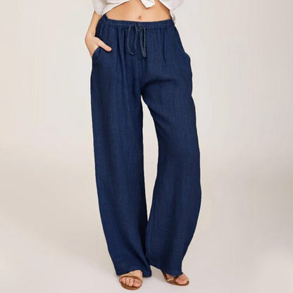 🔥Women's Summer Linen Cotton Wide Leg Pants