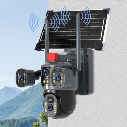 Triple-Lens Solar 360 Dome Camera