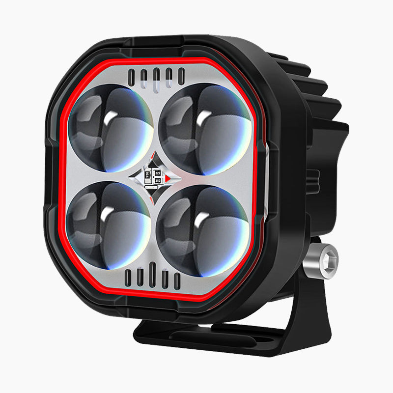 High Brightness Motorcycle Spotlight with Adjustable Bracket